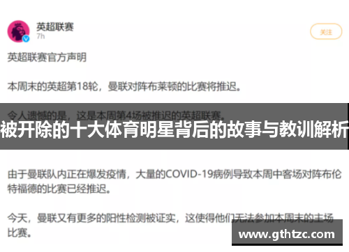 被开除的十大体育明星背后的故事与教训解析