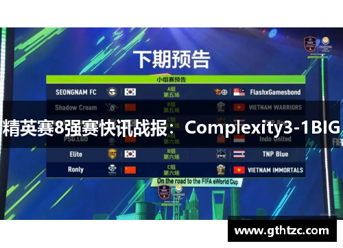 精英赛8强赛快讯战报：Complexity3-1BIG
